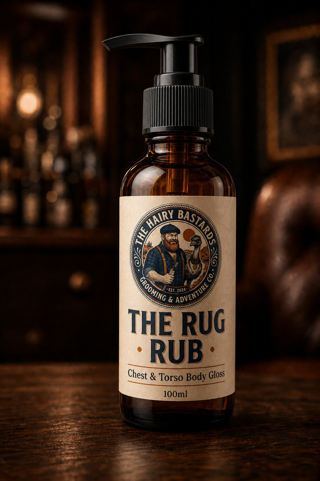 The Rug Rub — Chest & Torso Body Gloss